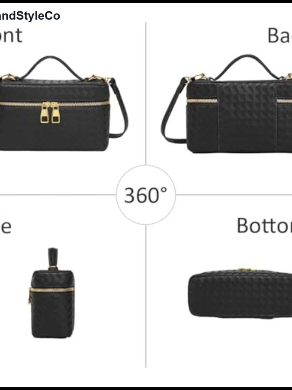 Mini Square Box Satchel PU Leather Crossbody Bag Detachable Strap Women